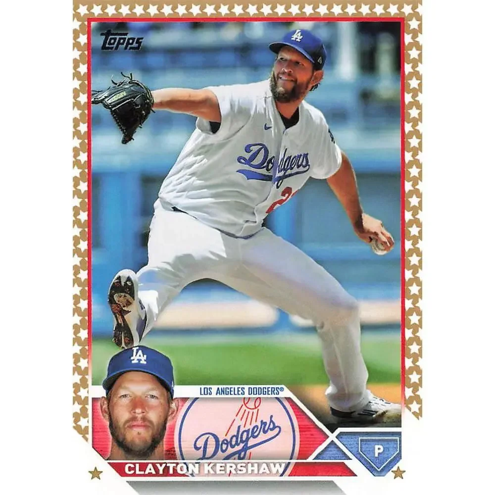 2023 Topps Gold Star Clayton Kershaw #22 Los Angeles Dodgers